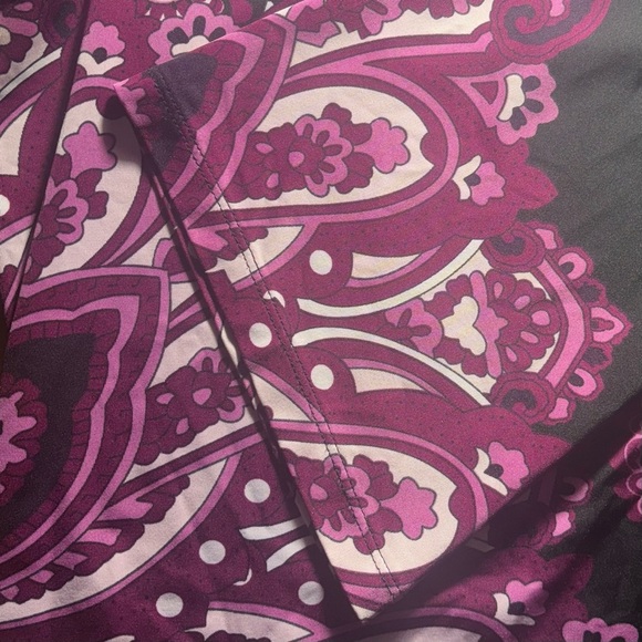 INC International Concepts Elegant Black and Purple Women's Dress SZ M - Picture 2 of 7